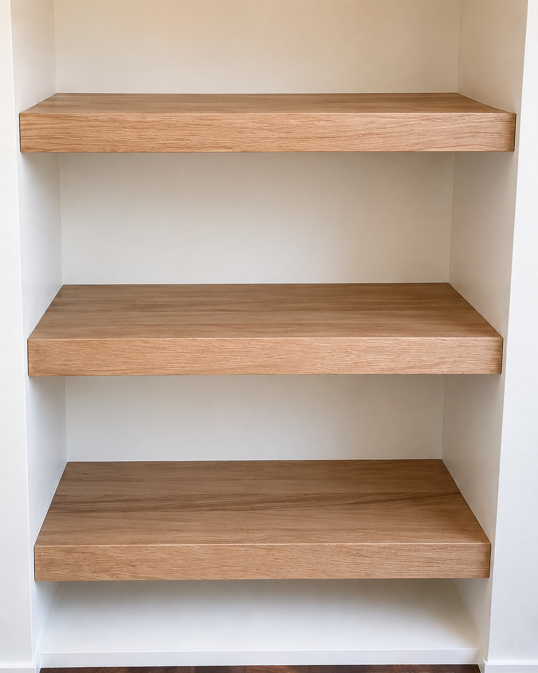How to Measure an Alcove for Custom Floating Shelves