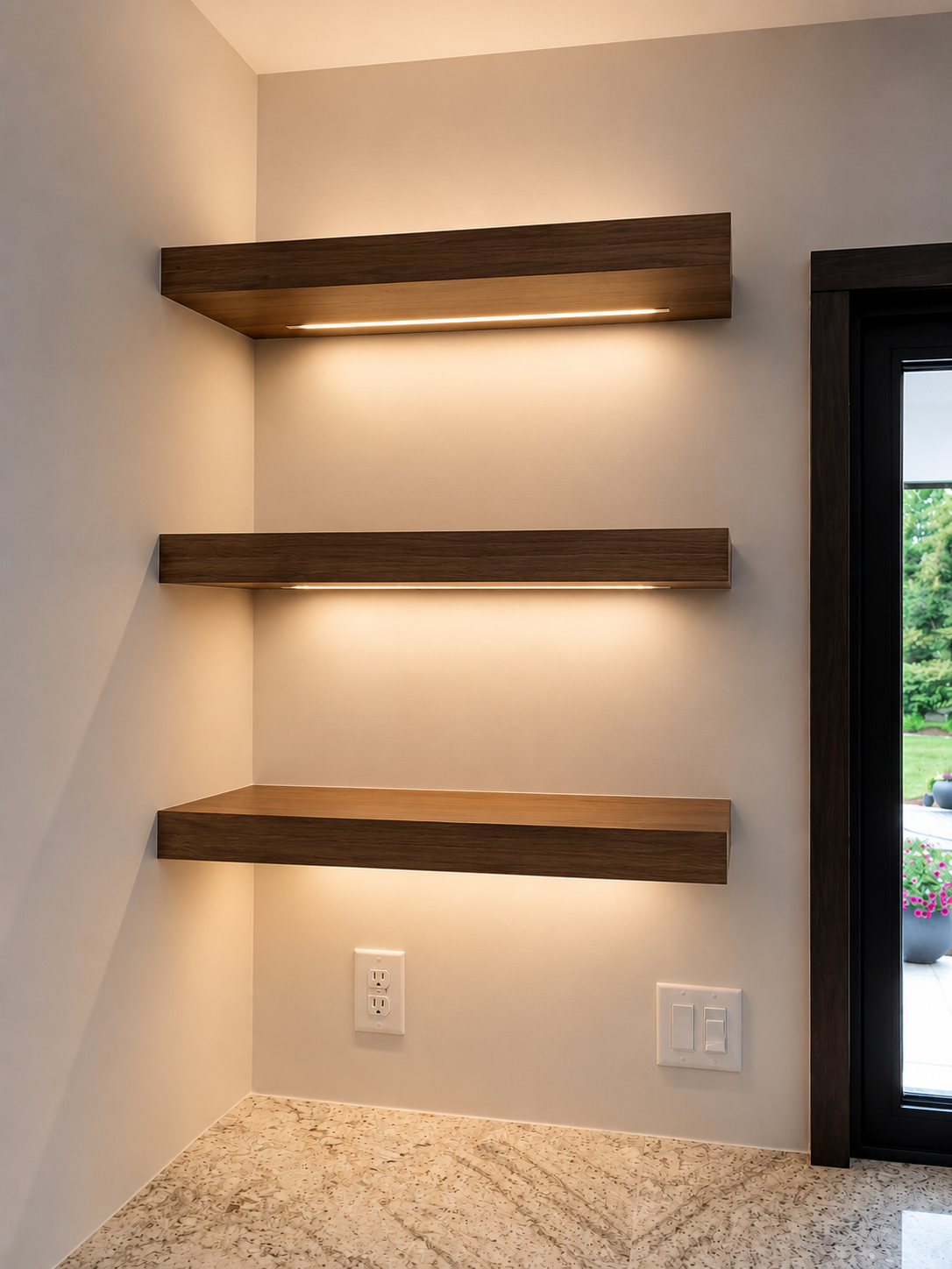 Floating Shelves - Walnut or White Oak