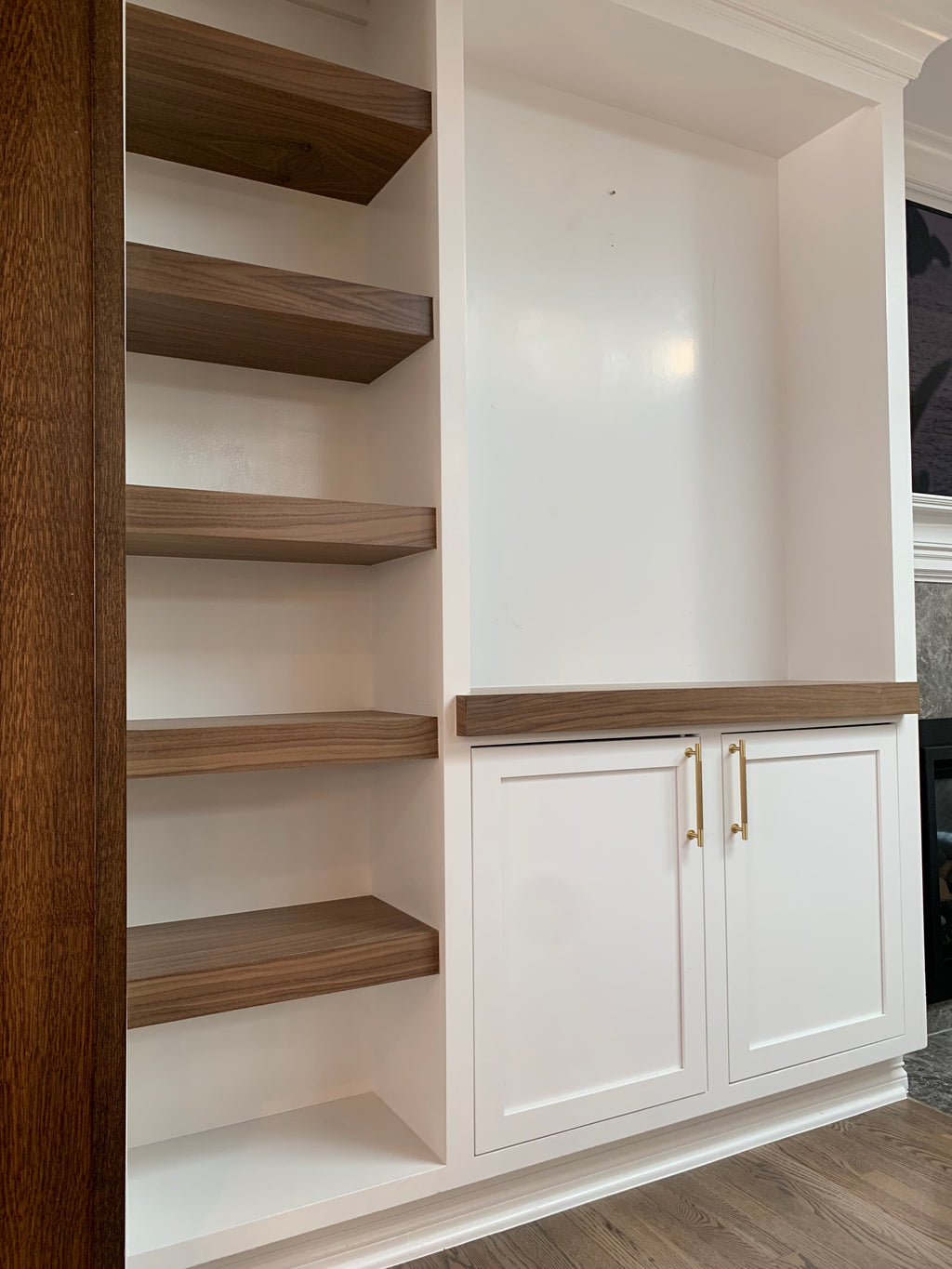 Walnut Floating Shelves – 3" Thick