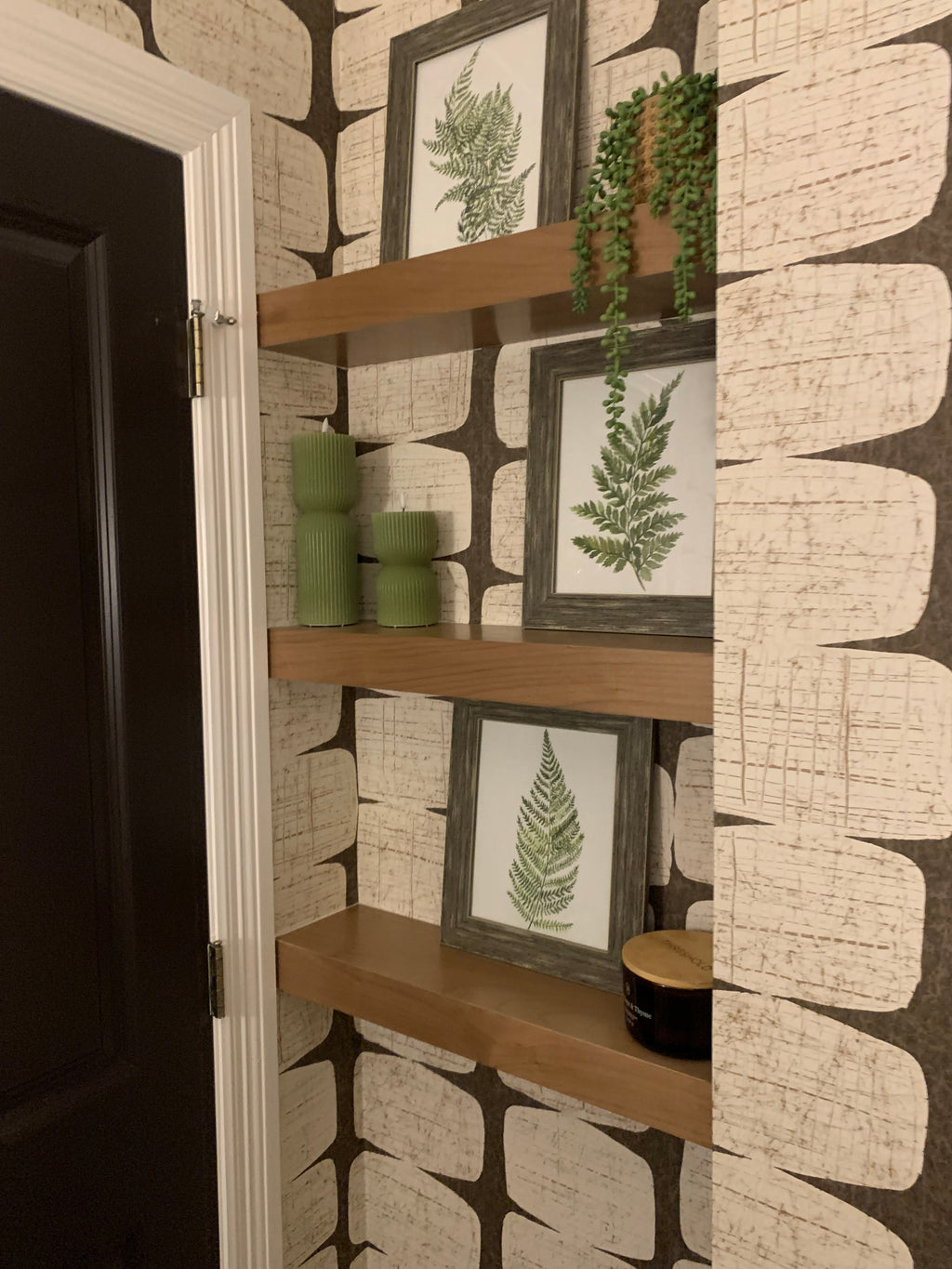 Walnut Floating Shelves – 3" Thick