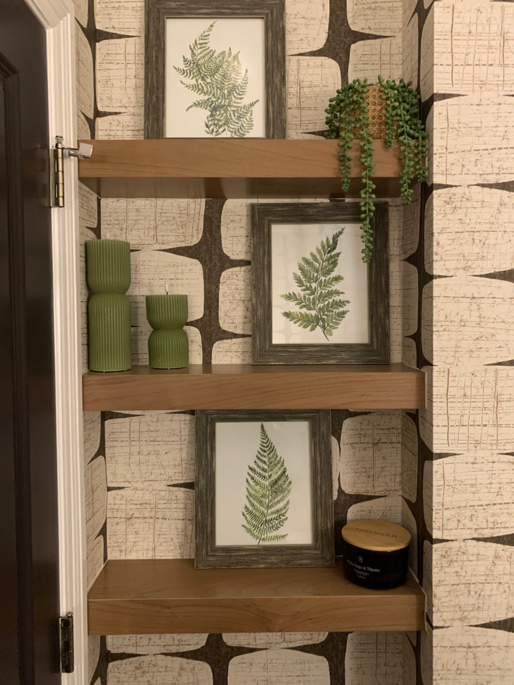 Walnut Floating Shelves – 3" Thick