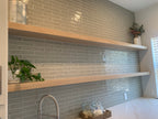 White Oak Floating Shelf 3" Thick