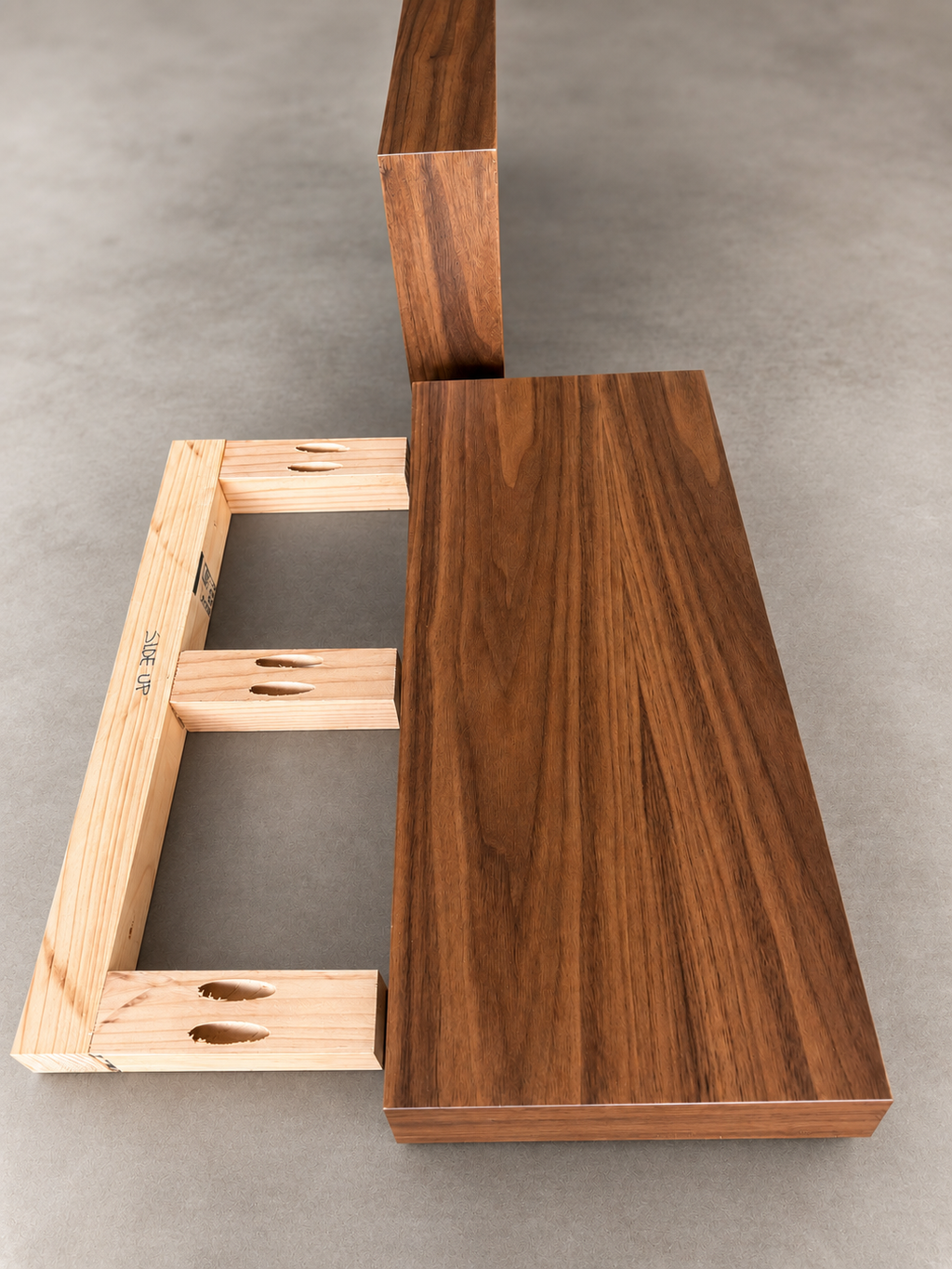 Walnut Floating Shelves – 3" Thick